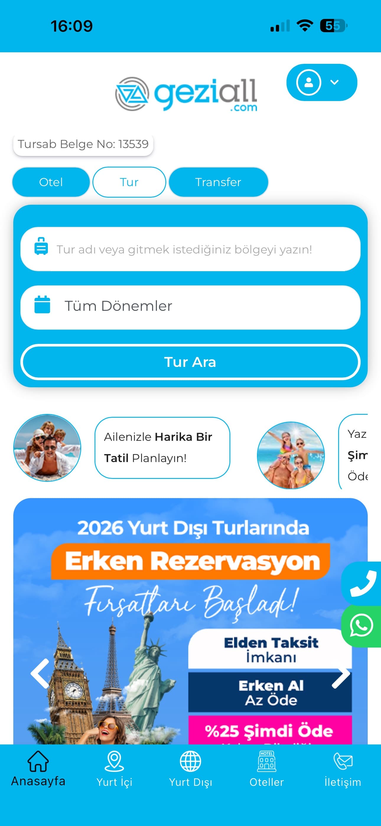 geziall.com iOS ve Android mobil uygulaması